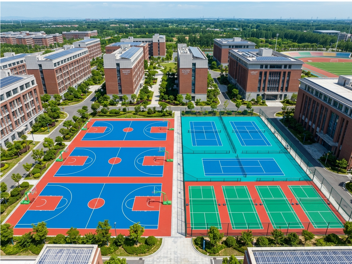 黑河市硅PU球场塑胶颗粒 - 厂家