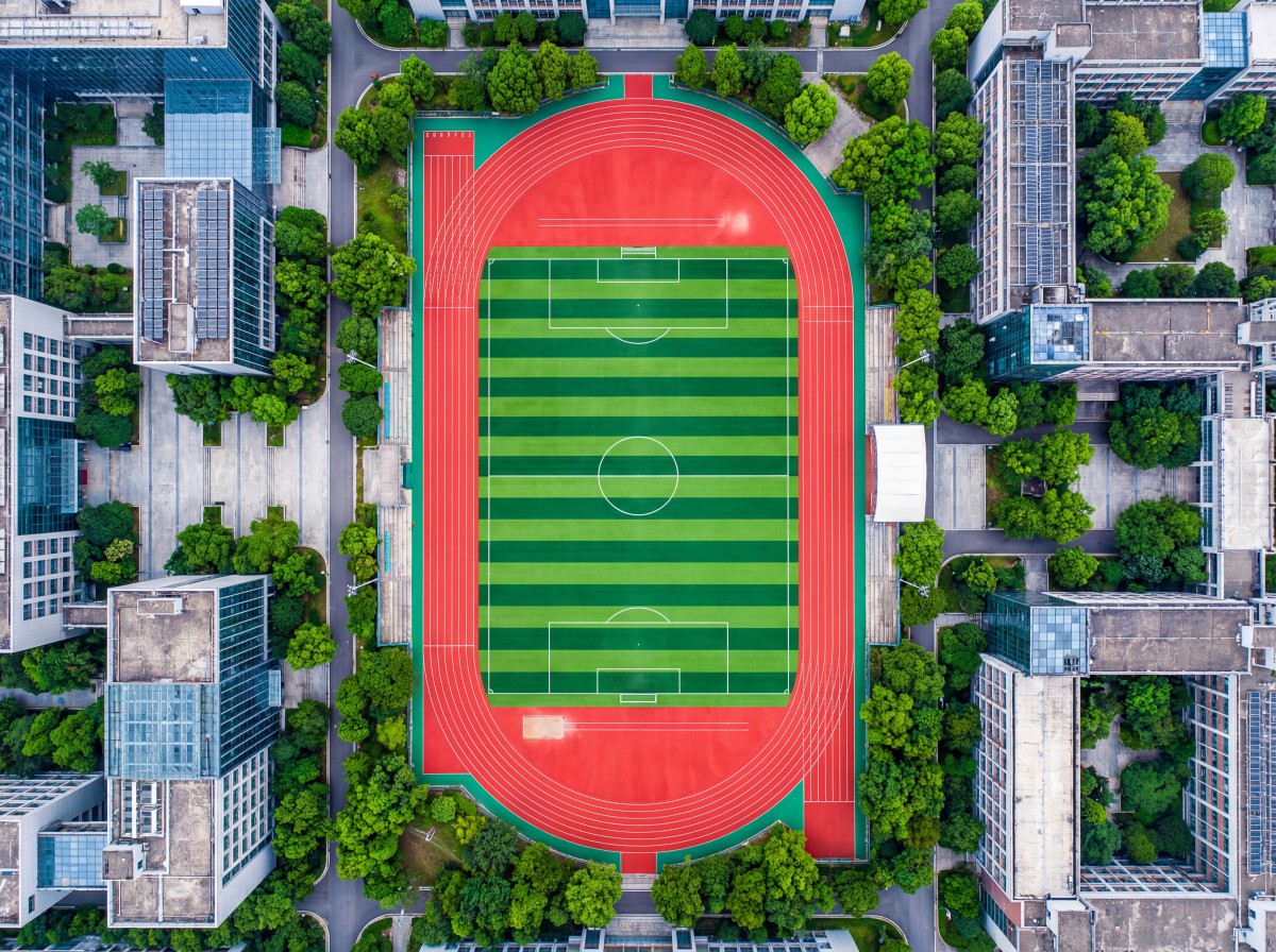 黑河市塑胶颗粒硅PU球场 - 价格